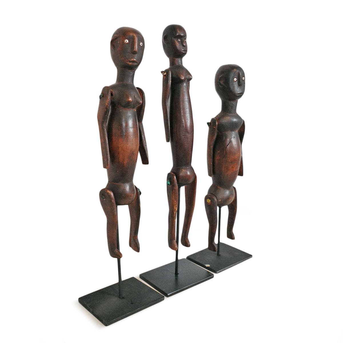 Old Tanzania Wood Doll Figure - Thumbnail 7