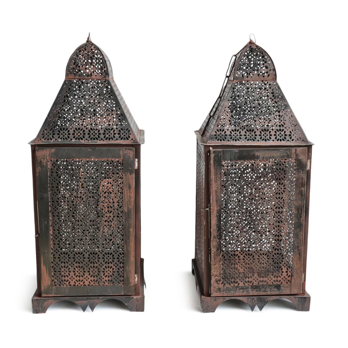 Outdoor Metal Floor Lantern - Thumbnail 7