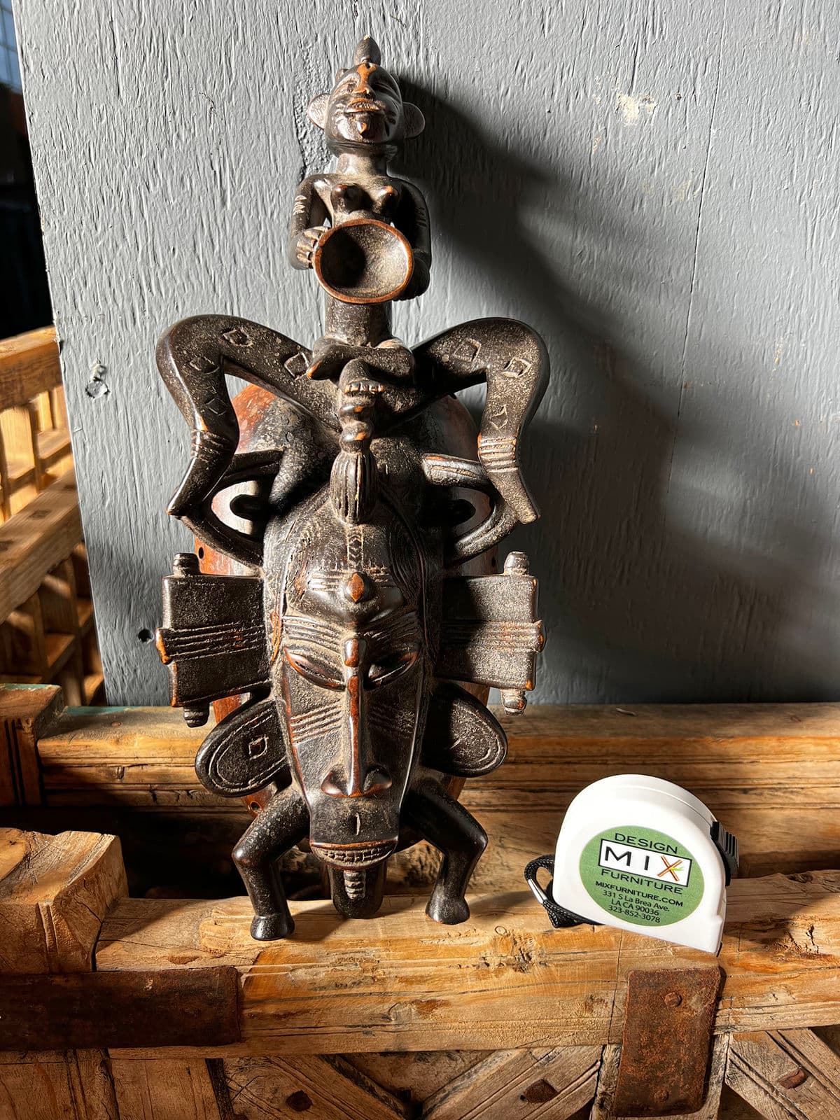 Vintage Senufo Kpelie Mask - Thumbnail 7