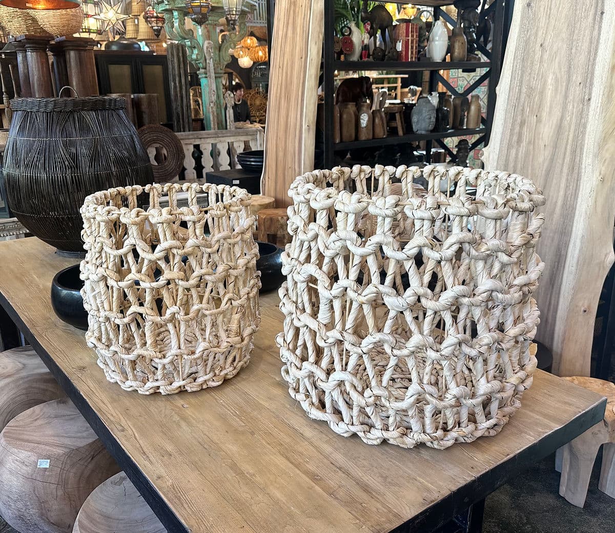 Hyacinth Chain Basket Large - Thumbnail 7