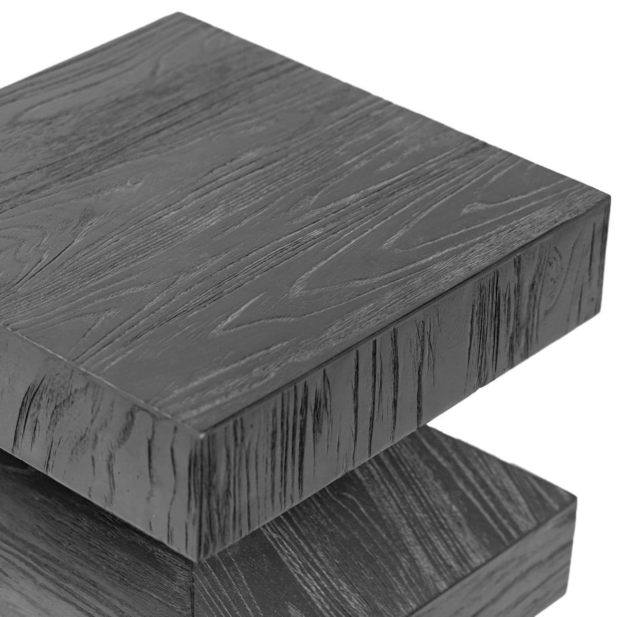 Ebony Oak Prism Side Table - Thumbnail 7