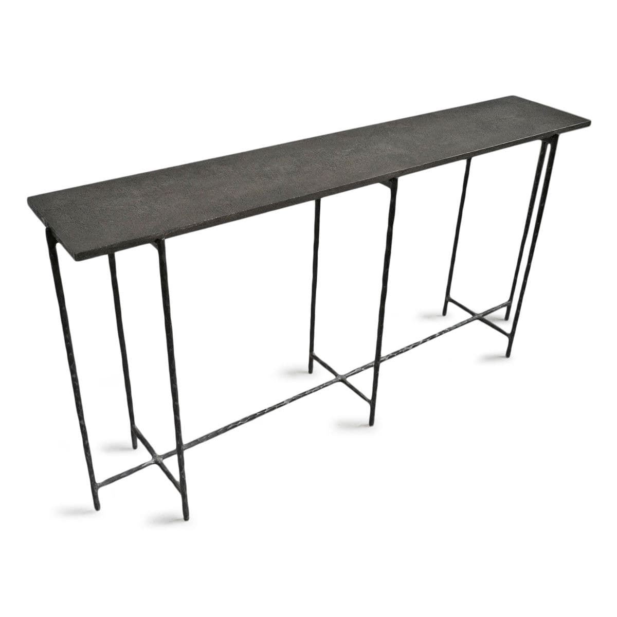 Grey Smoke Slate Thin Long Console Table 60 - Thumbnail 7