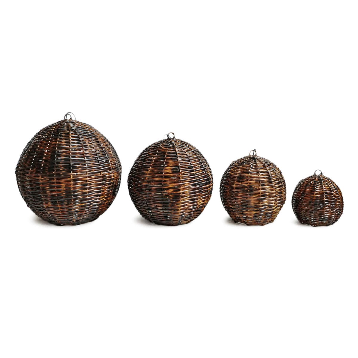 Burnt Bamboo Globe Lantern Small - Thumbnail 7