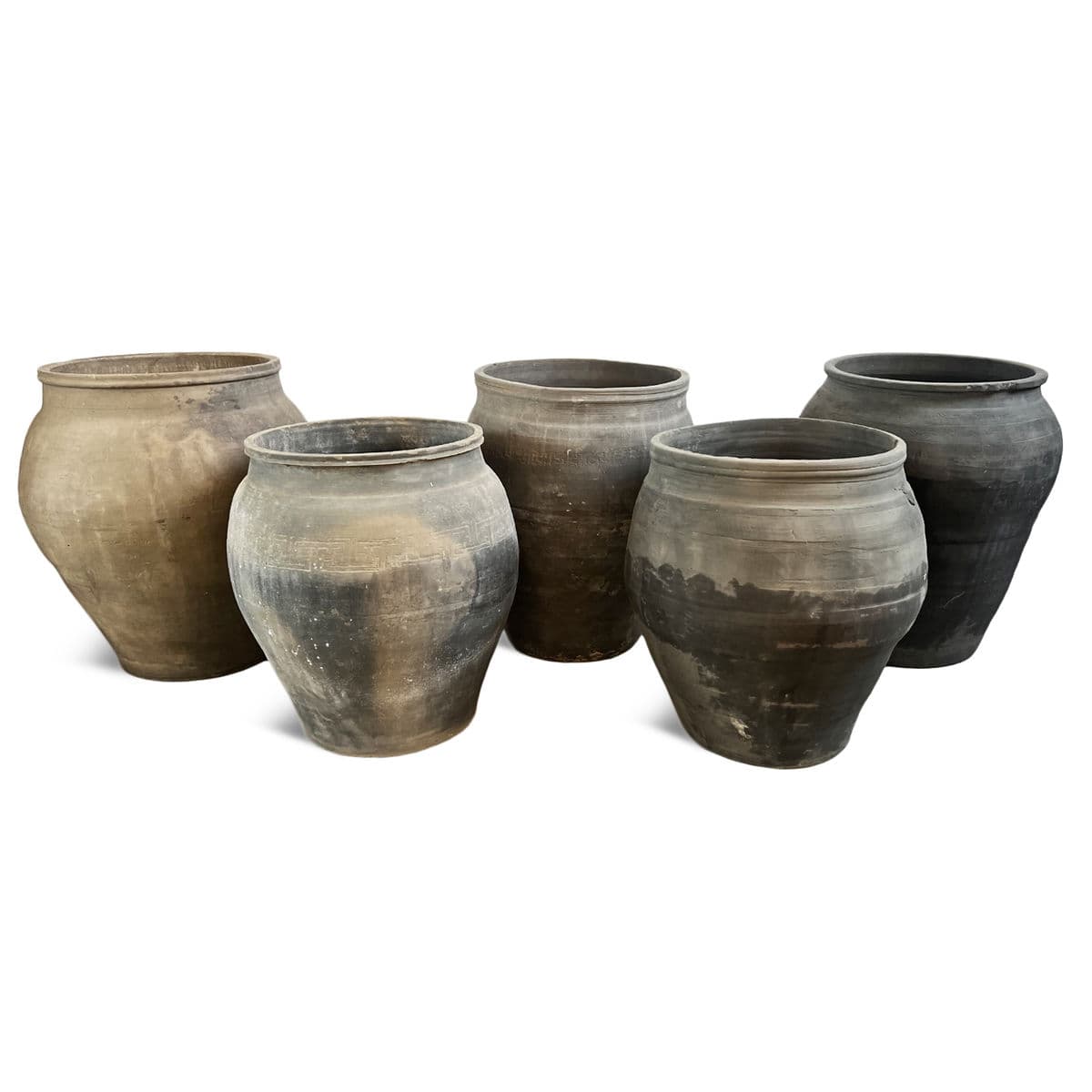 Vintage Charcoal Terra Cotta Pot - Thumbnail 7