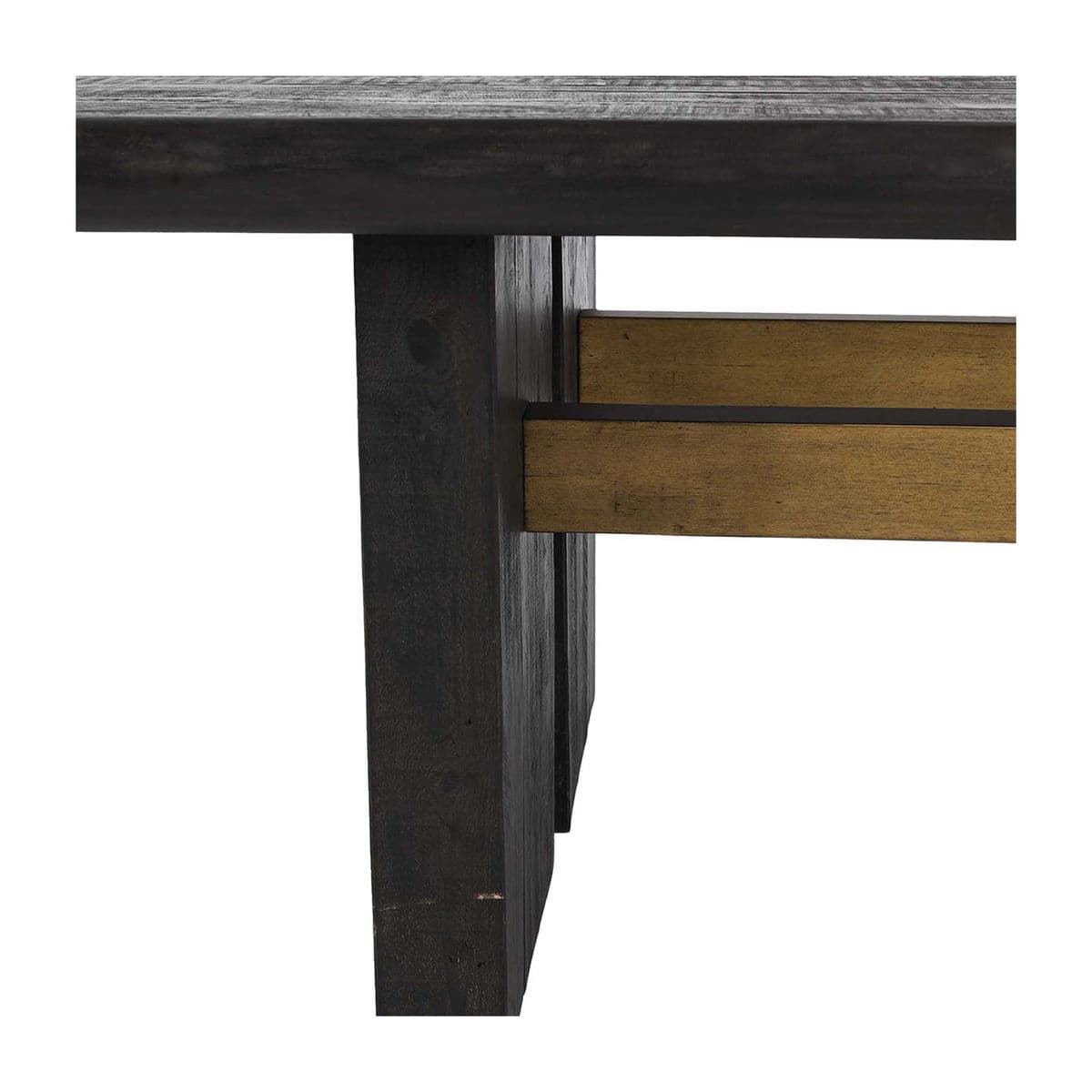 Ebony & Brass Finish Dining Table - Thumbnail 7