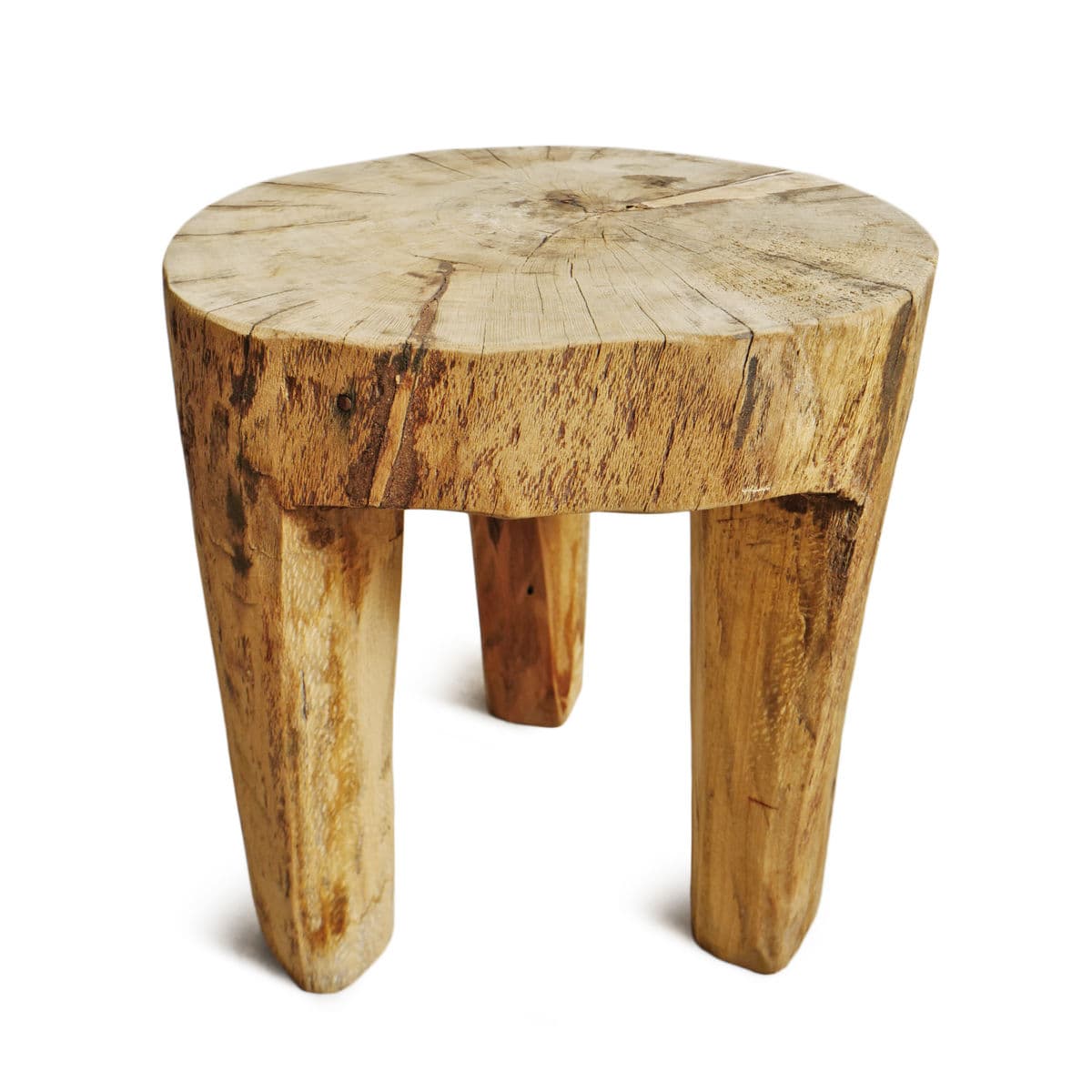 Rustic Naga Three Leg Wood Table - Thumbnail 7