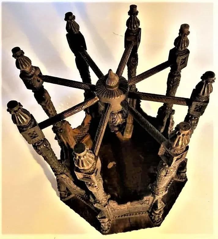 Late 19th Century Anglo-Egyptian or Anglo-Indian Tabouret Side Table in Liberty & Co. Style - Thumbnail 7