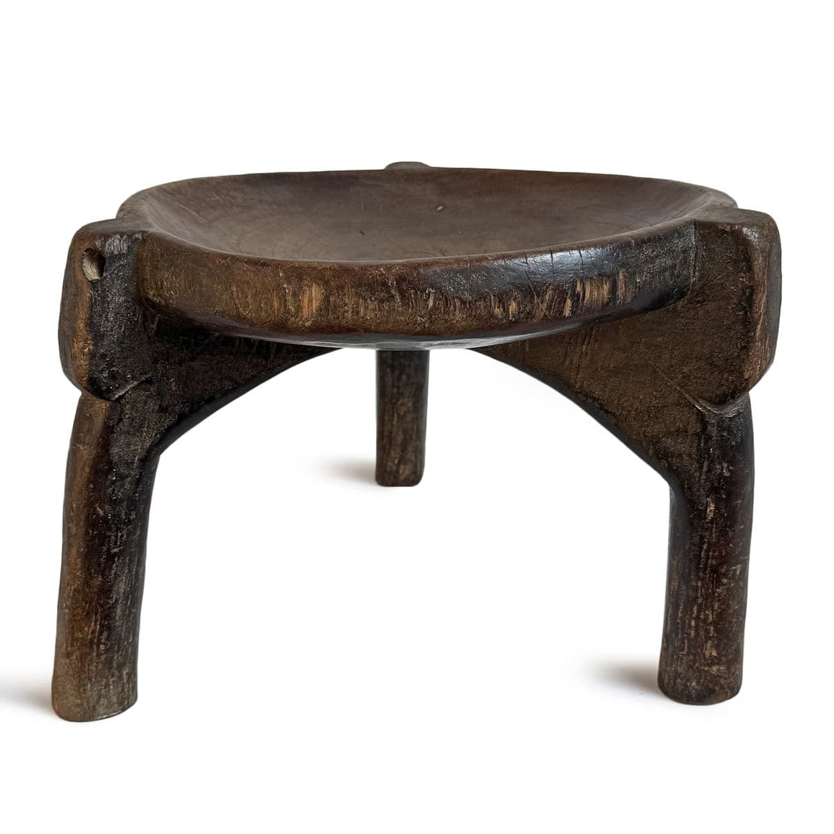 Vintage Tanzania Hehe Stool - Thumbnail 7
