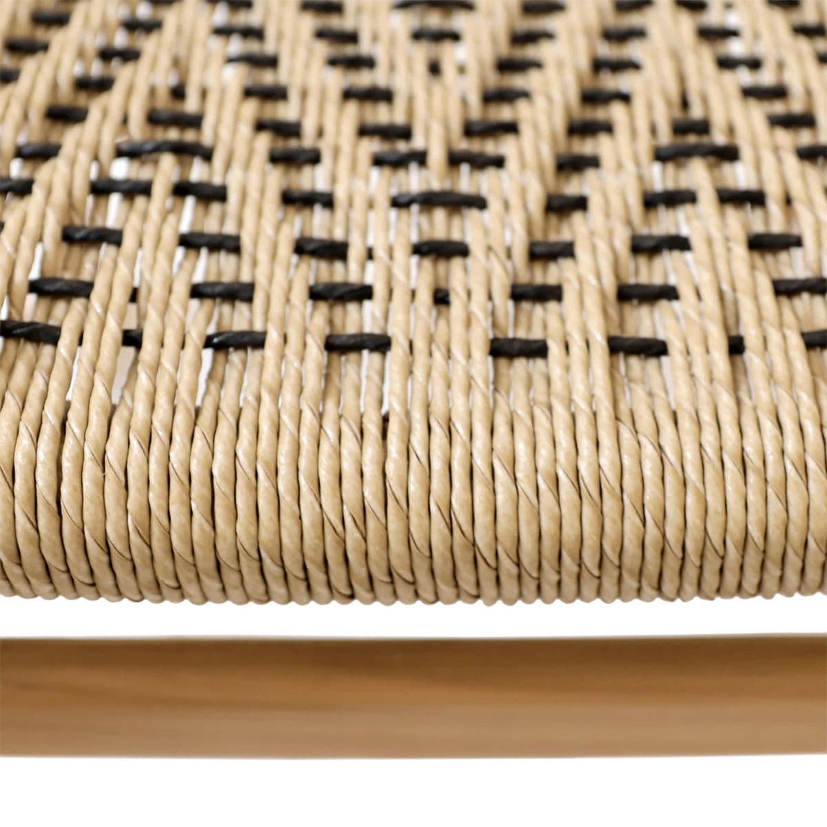 Outdoor Faux Wicker Zig-Zag Dining Chair - Thumbnail 7