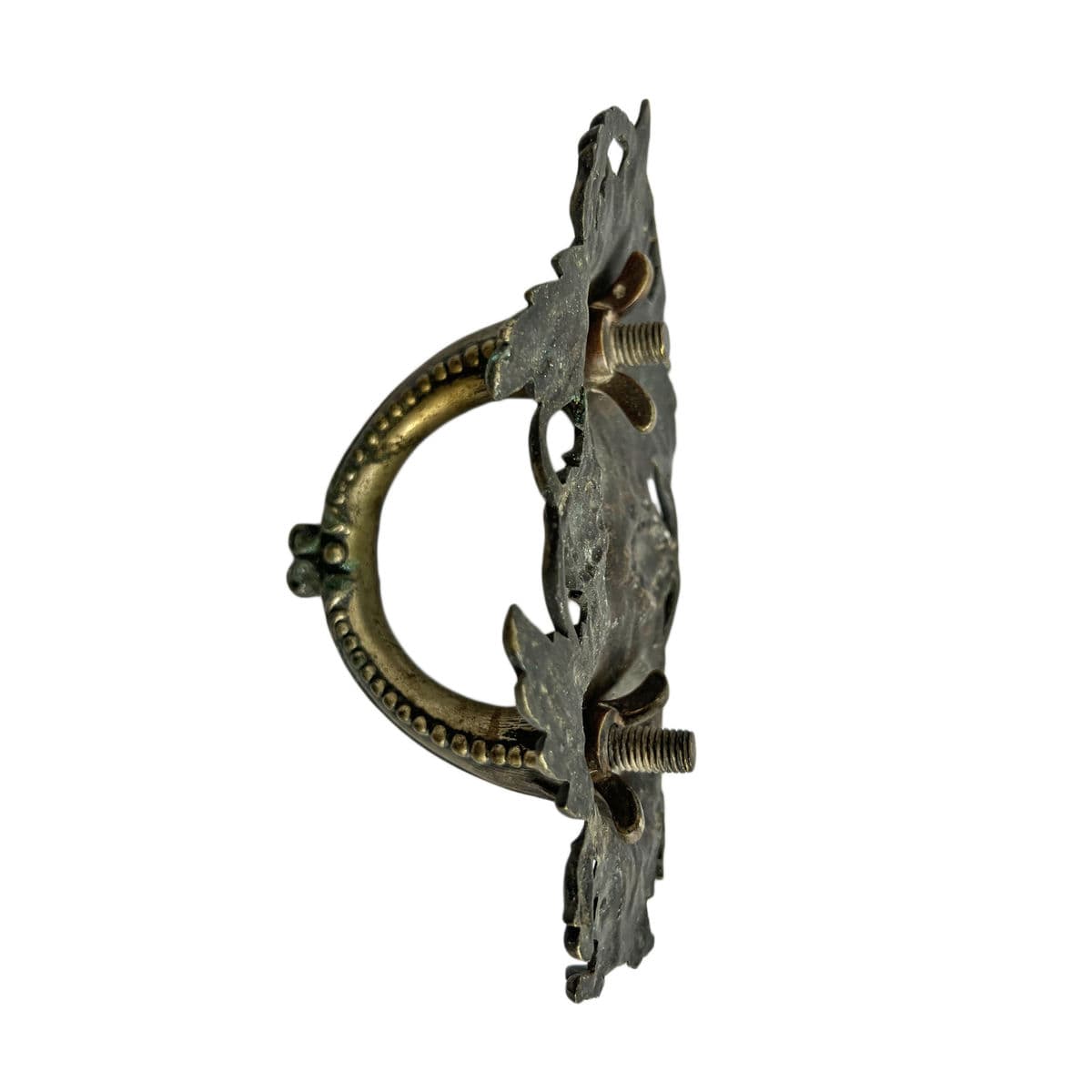 Antique Brass Art Nouveau Handle Pull - Thumbnail 7