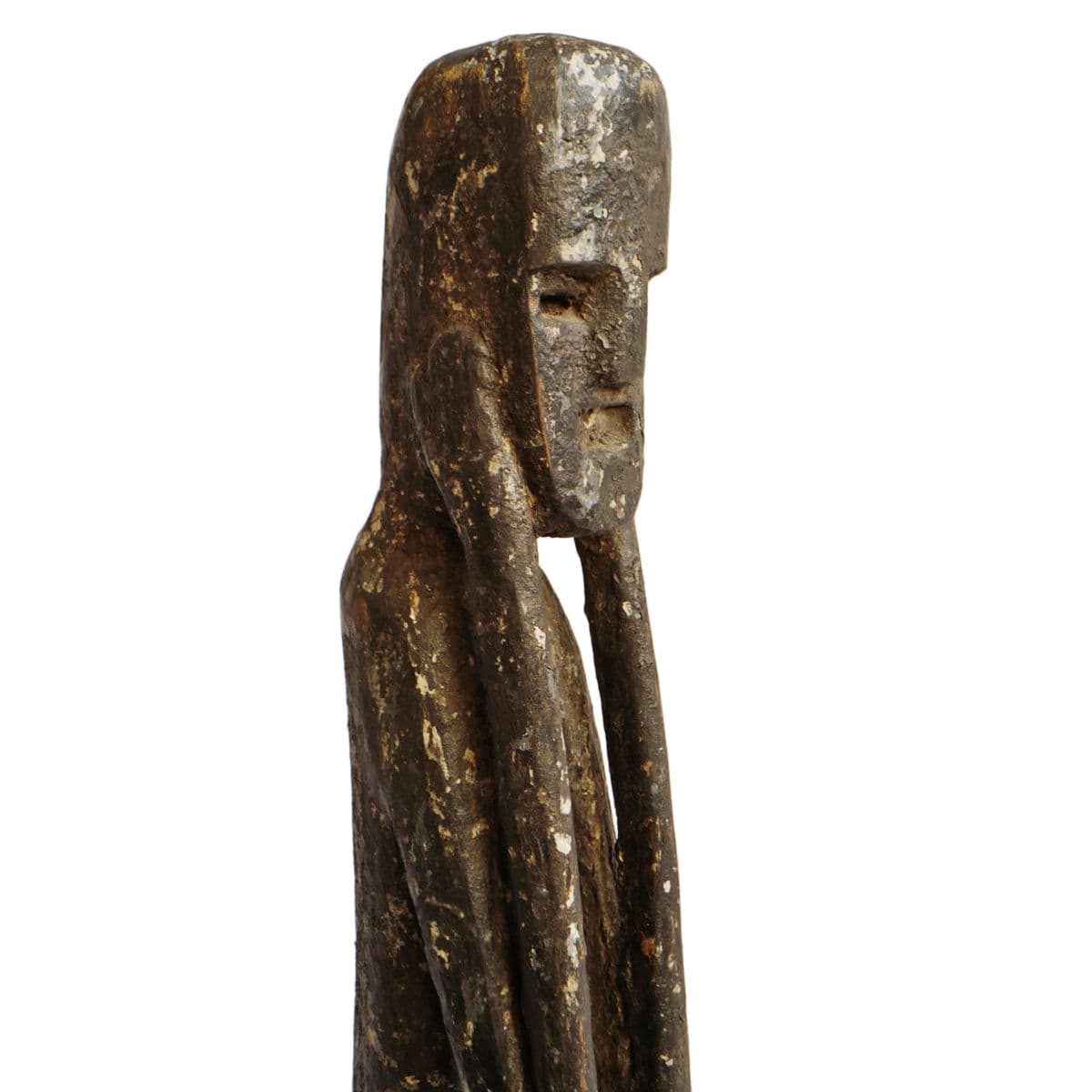 Old Indian Wood Tribal Figure - Thumbnail 7