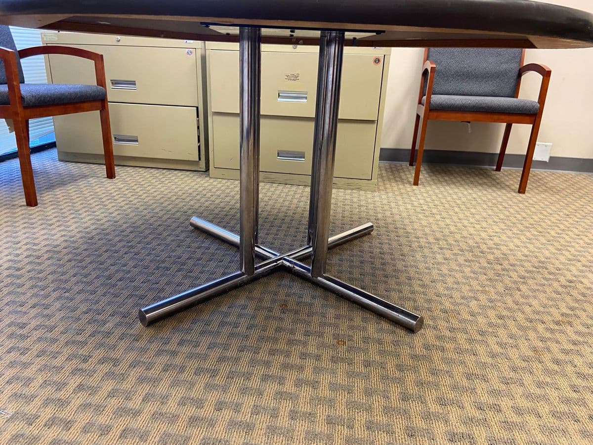 1980s Vintage Mid Century Modern Conference Table - Thumbnail 7