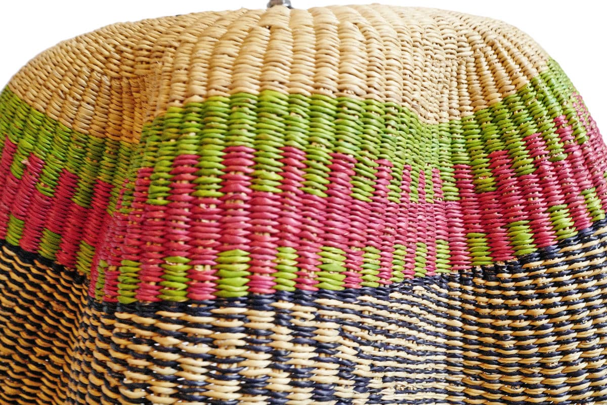 Bolga Wave Basket Light Pendant - Thumbnail 7