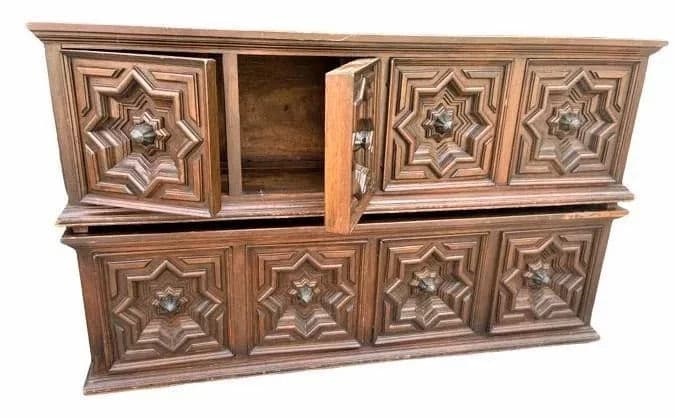 Spanish Colonial Style Artes De México Storage Coffers -- for Use as Benches or Cocktail Tables - a Pair - Vintage 1960s - Thumbnail 7