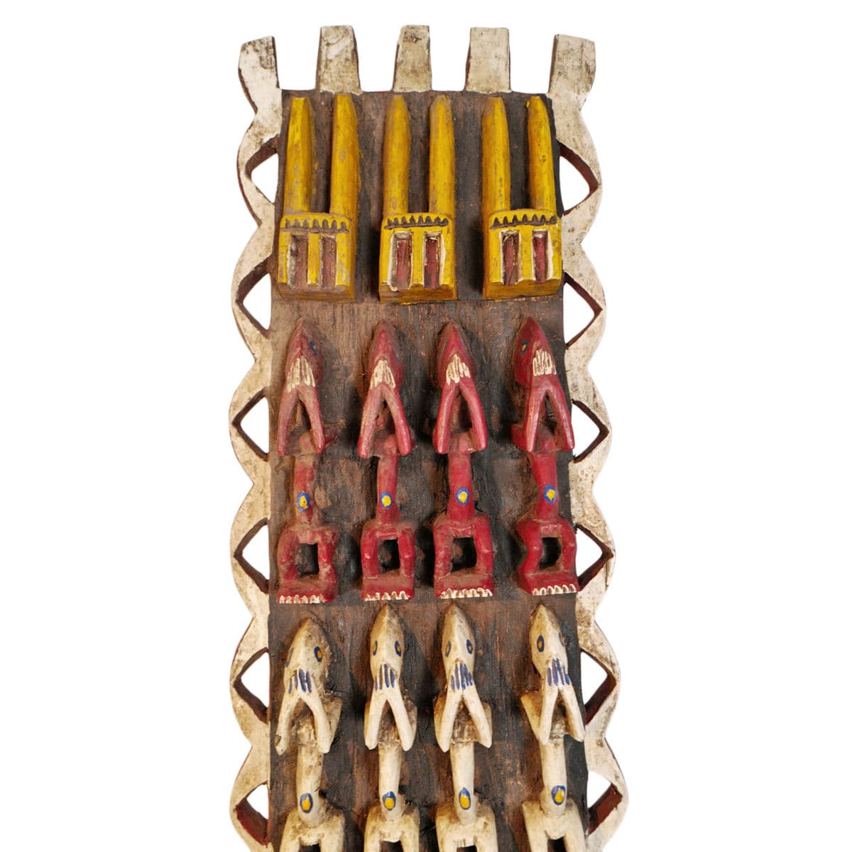 Old Burkina Faso Mali Mask on Stand - Thumbnail 7