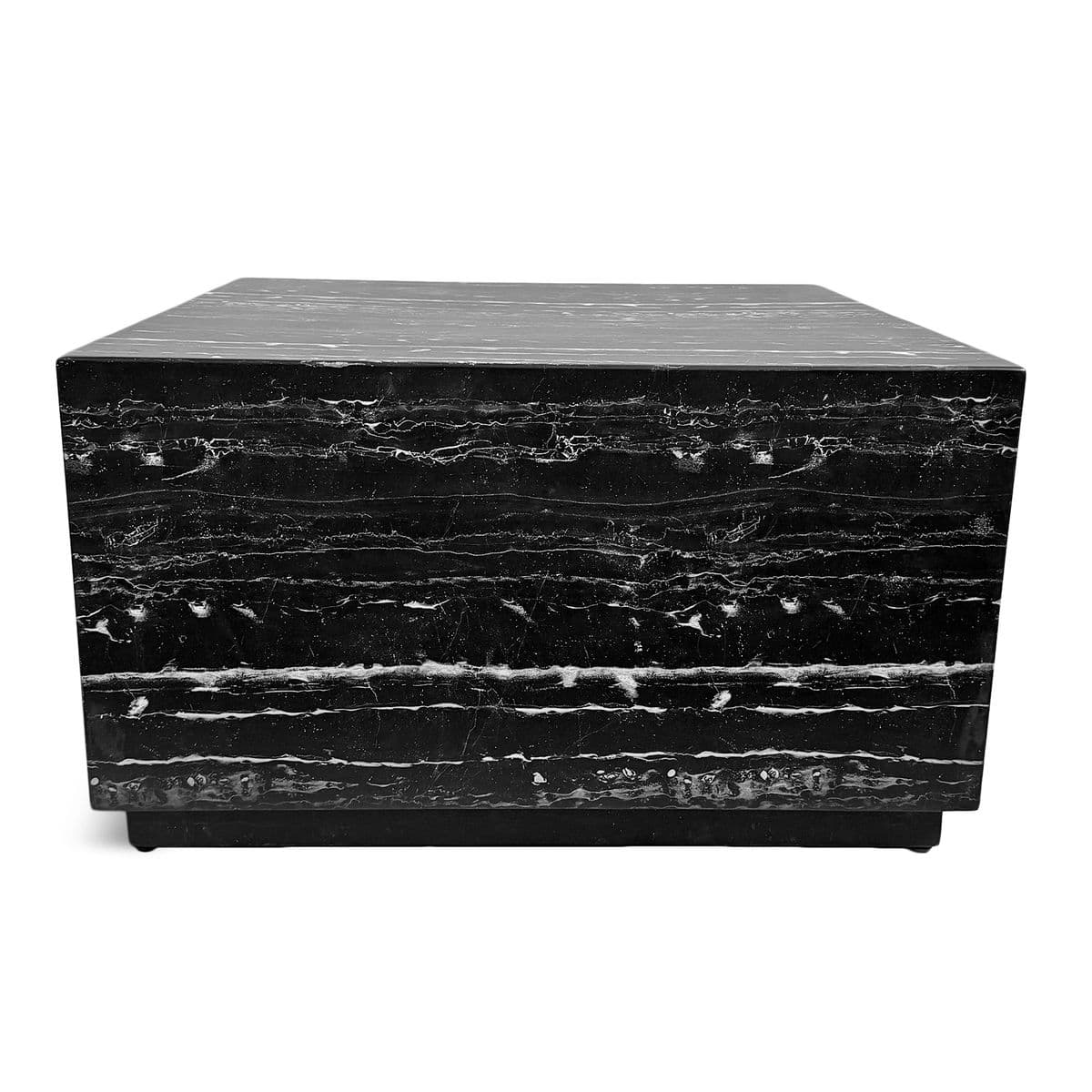 Modern Marble Cement Square Coffee Table - Thumbnail 7
