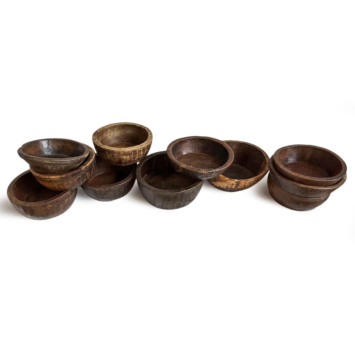 Vintage Wood India Teak Bowl - Thumbnail 7