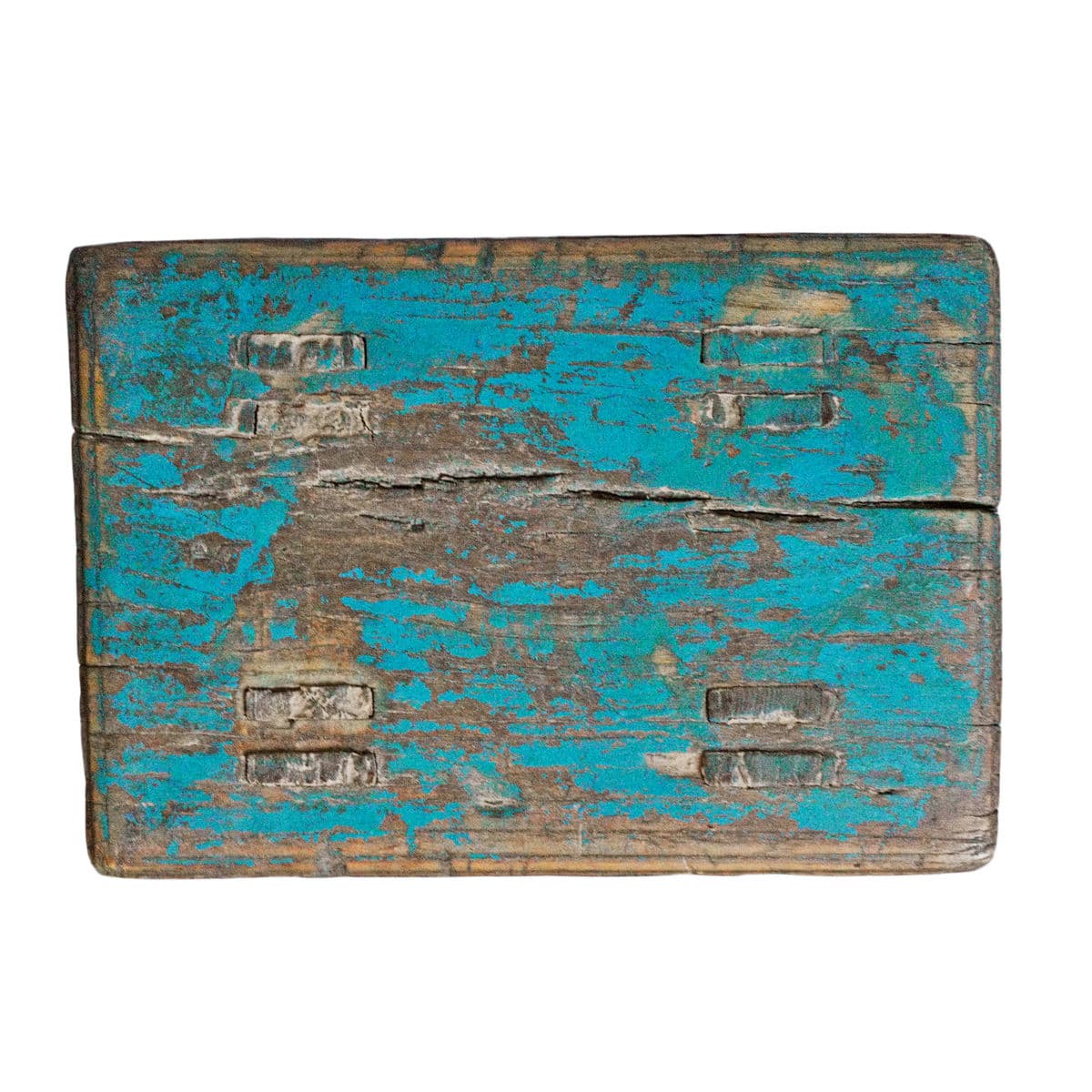 Vintage Blue Village Stool - Thumbnail 7