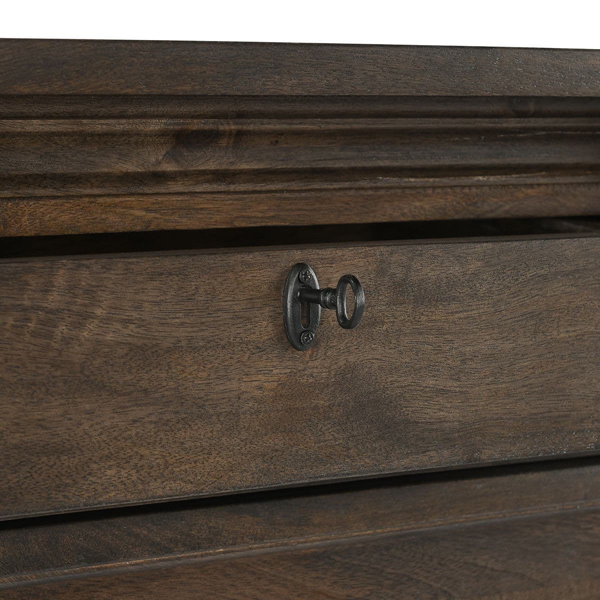 Tall Walnut Chest of Drawers - Thumbnail 7