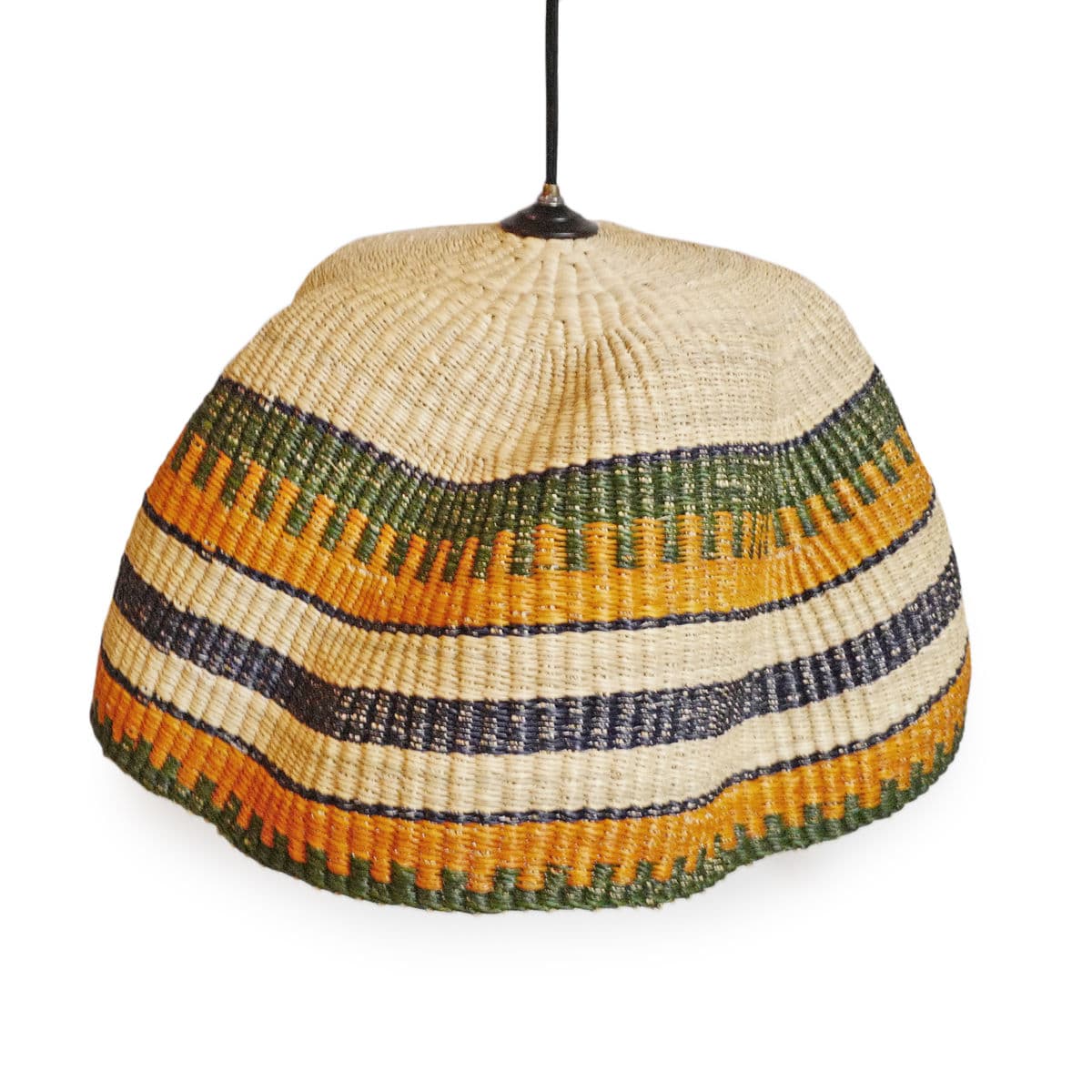 Bolga Wave Basket Light Pendant - Thumbnail 7