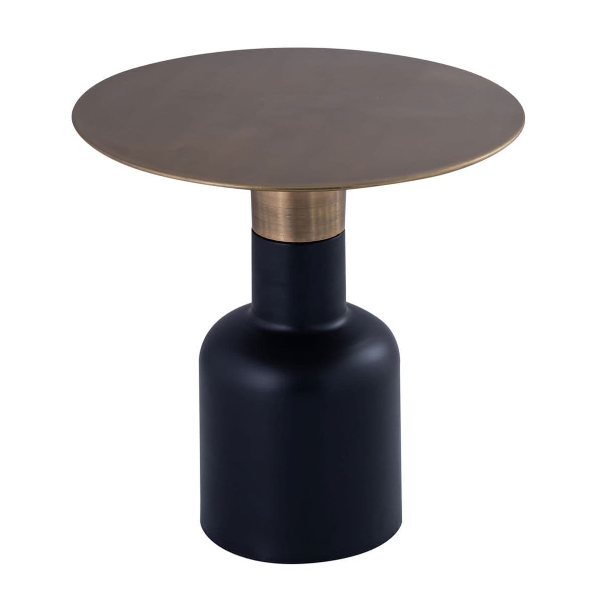 Black Matte & Brass Side Table - Thumbnail 7