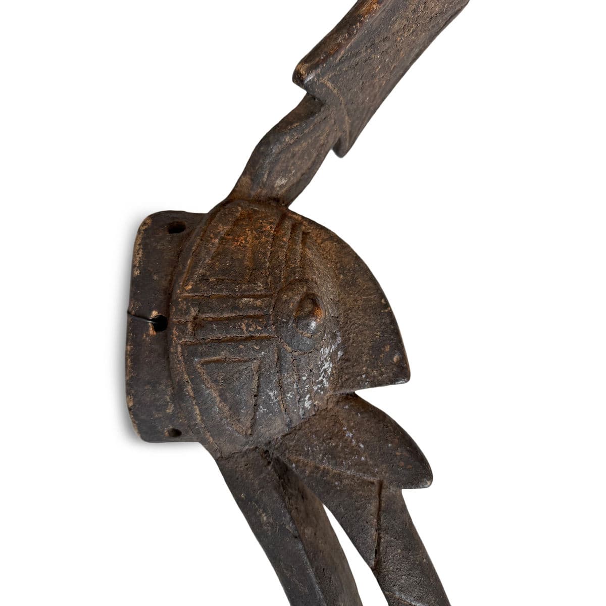 Old Burkina Faso Stork Bird Mask - Thumbnail 7