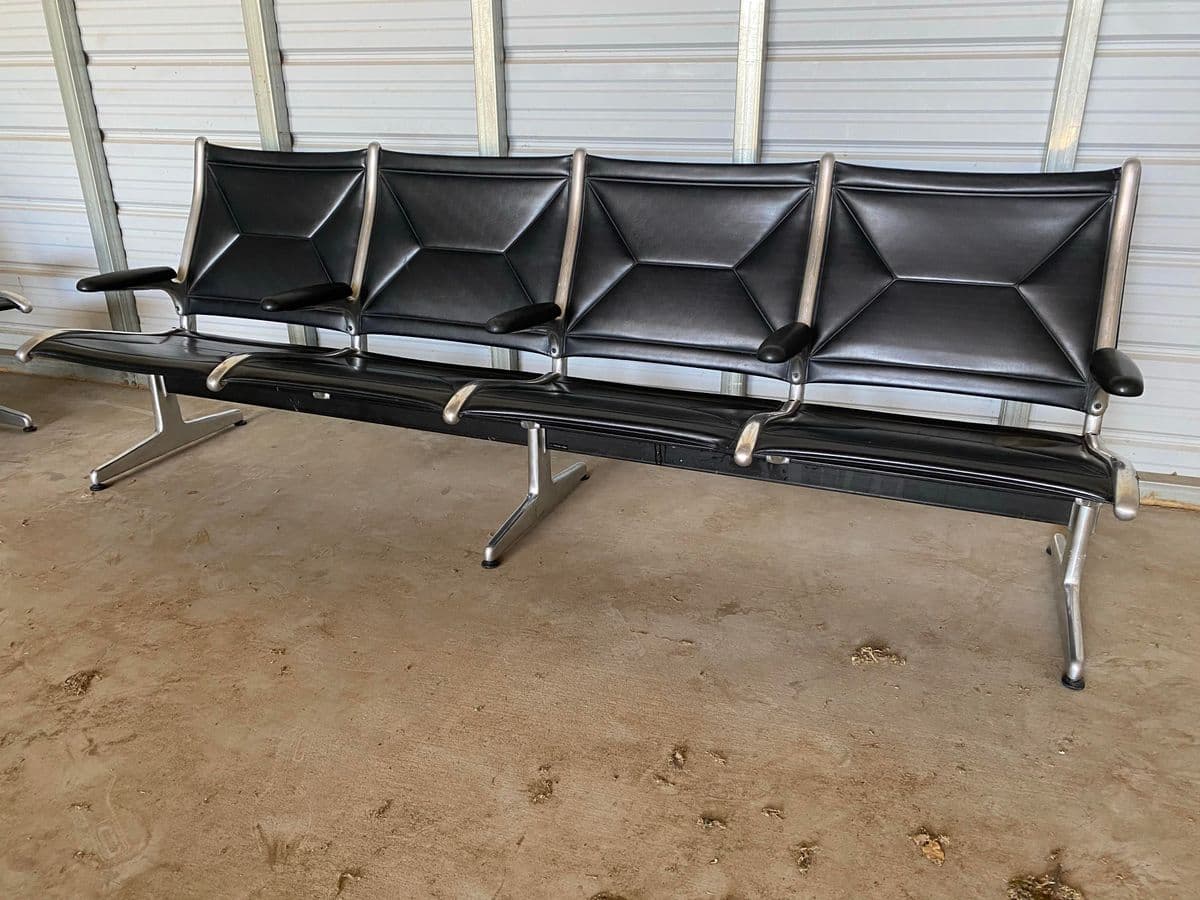 1980s Herman Miller Tandem Sling Airport Bench - Thumbnail 7