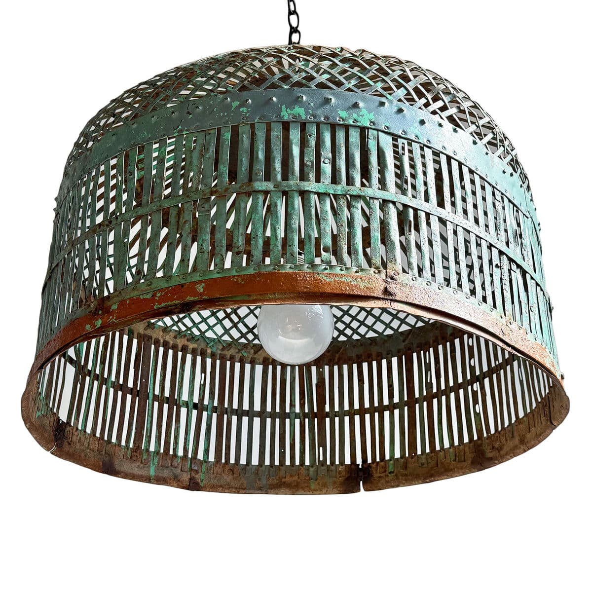 Vintage Iron Cage Pendant Light - Thumbnail 7