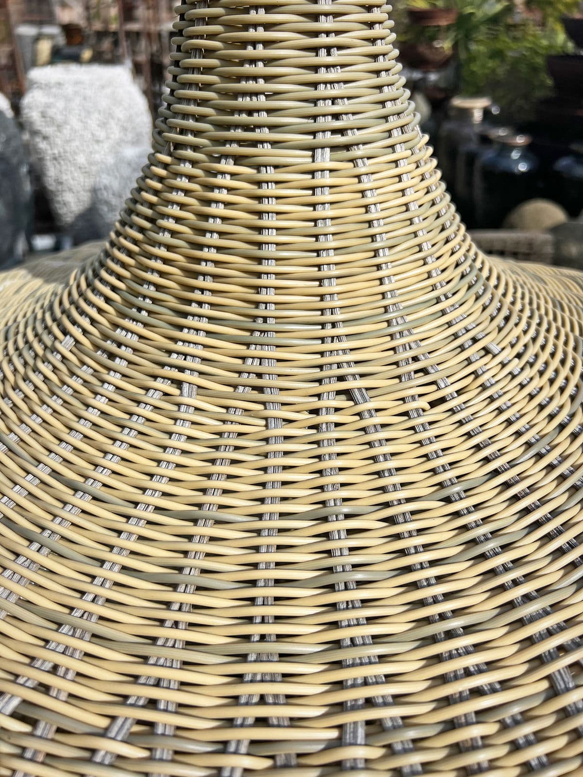 Outdoor Faux Rattan Gourd Pendant Small - Thumbnail 7