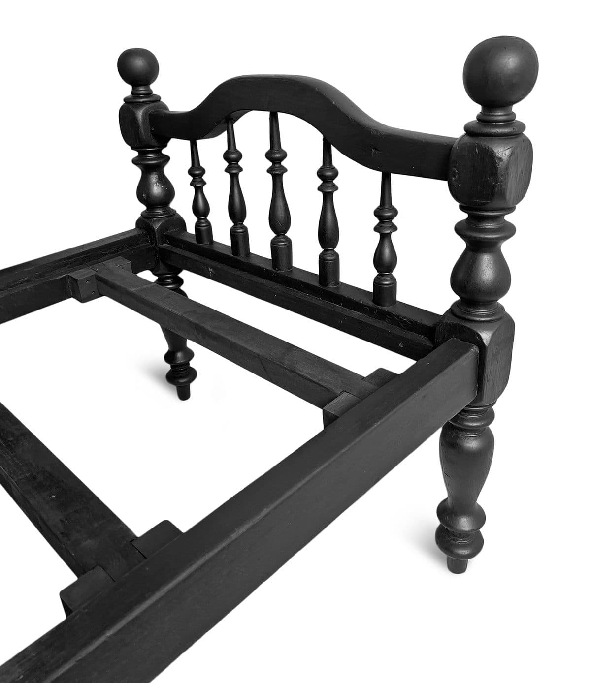 Black Spindle Colonial Twin Bed - Thumbnail 8