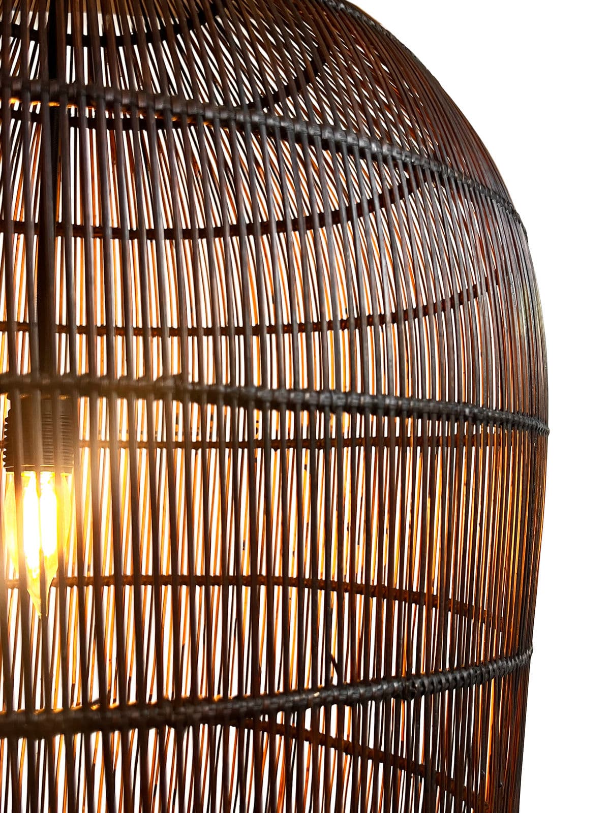 Auburn Wicker Fish Basket Pendant Large - Thumbnail 8