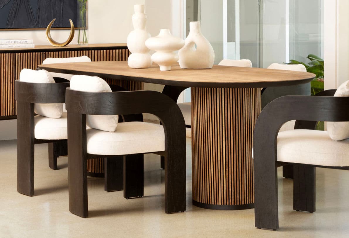 Mod Black Arched Arm Dining Chair - Thumbnail 8