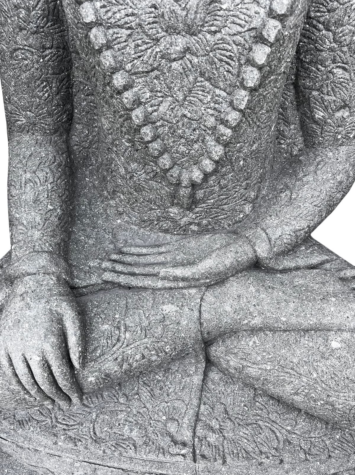 Stone Sitting Garden Buddha - Thumbnail 8