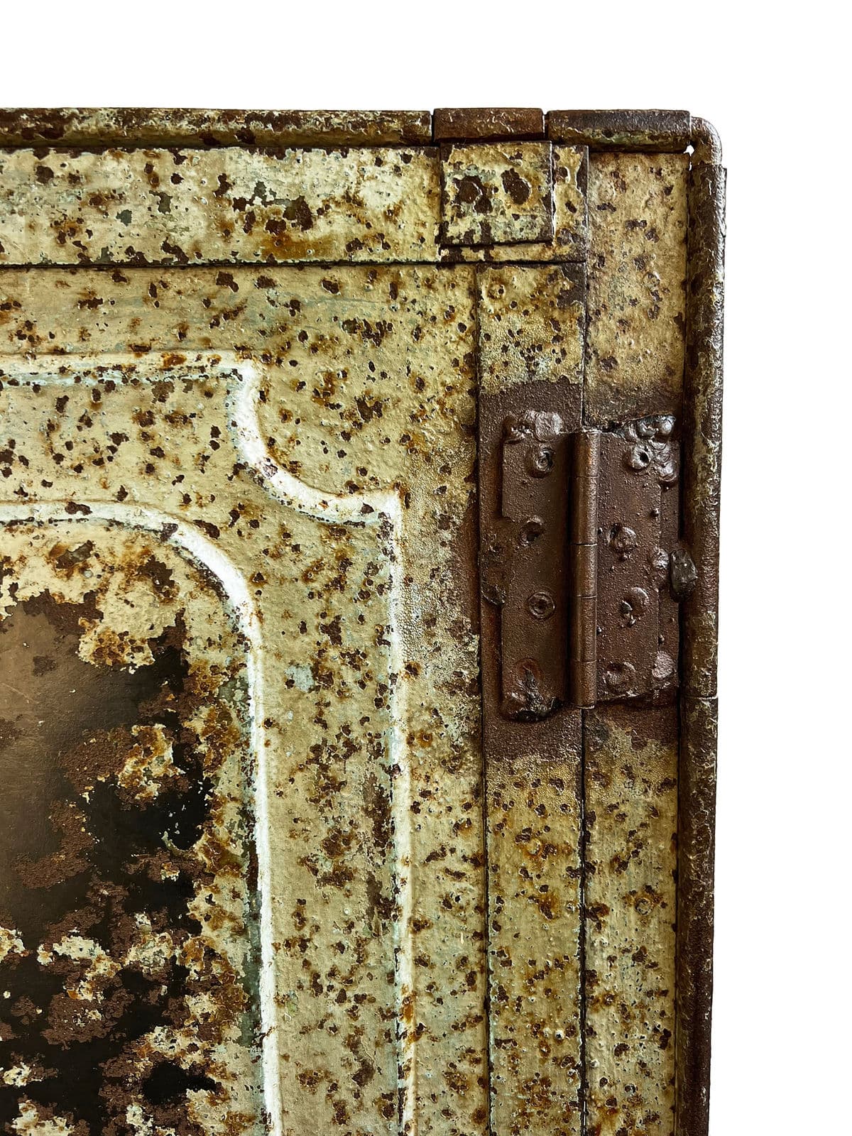 Vintage Industrial Iron Safe Cabinet - Thumbnail 8