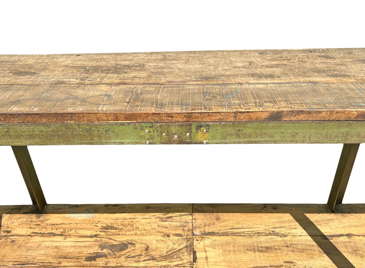 Long Narrow Industrial Work Table - Thumbnail 8