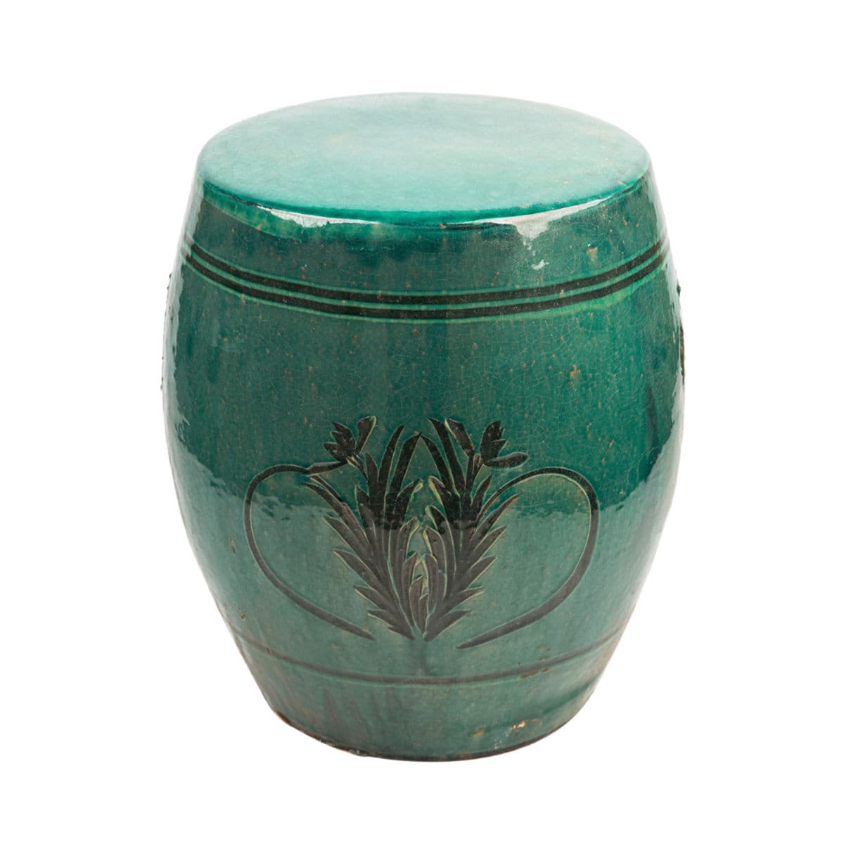 Teal Green Shinx Ceramic Stool - Thumbnail 8