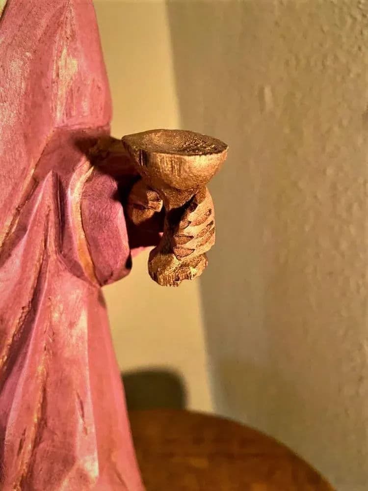 Large Mexican Santo Image of Santa Barbara by Jorge Morales Europa - Early 21st Century - Thumbnail 8