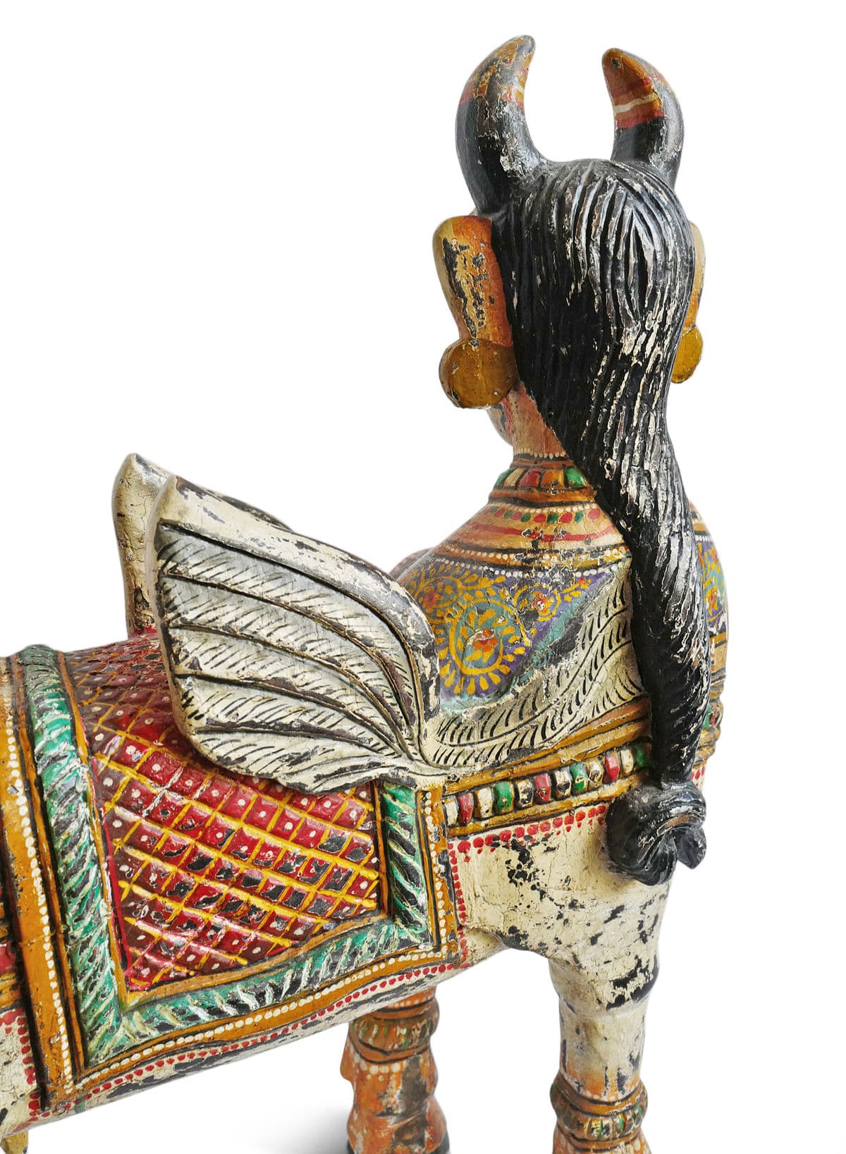 Old Nandi Shiva Bull Figure - Thumbnail 8