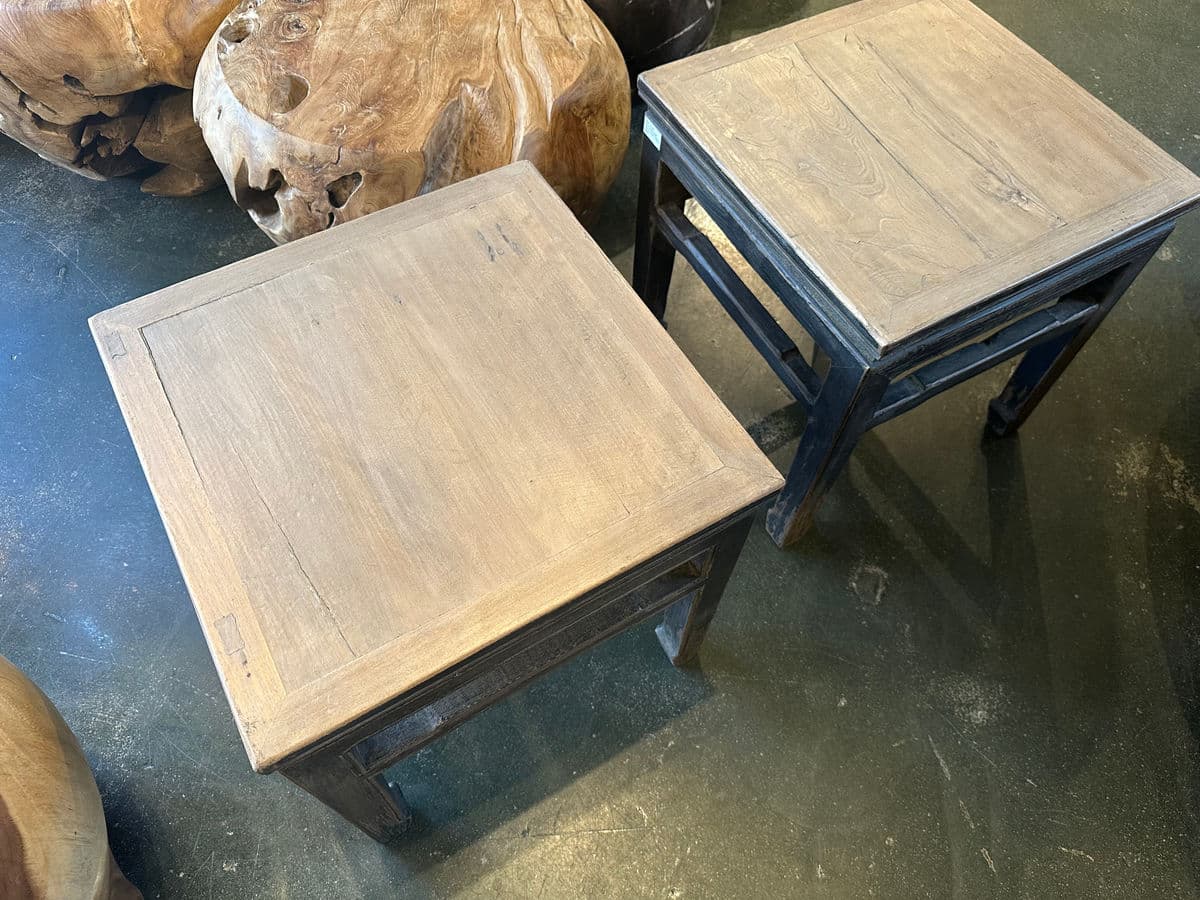 Vintage Elm Ming Side Table - Thumbnail 8