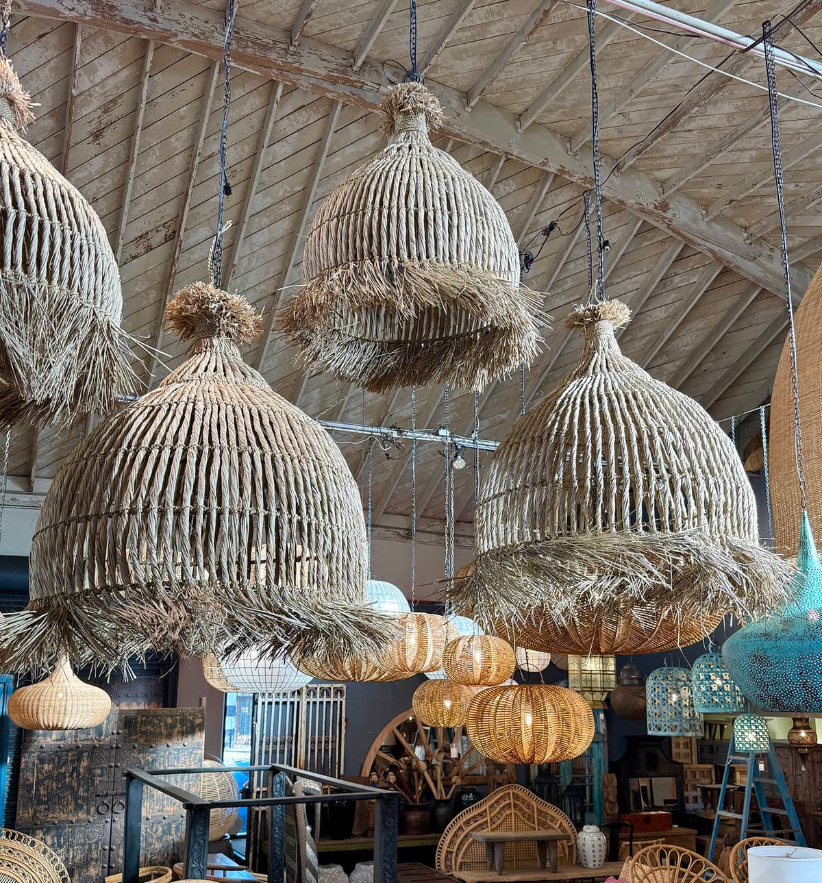 Telum Grass Fringe Pendant Light MED - Thumbnail 8