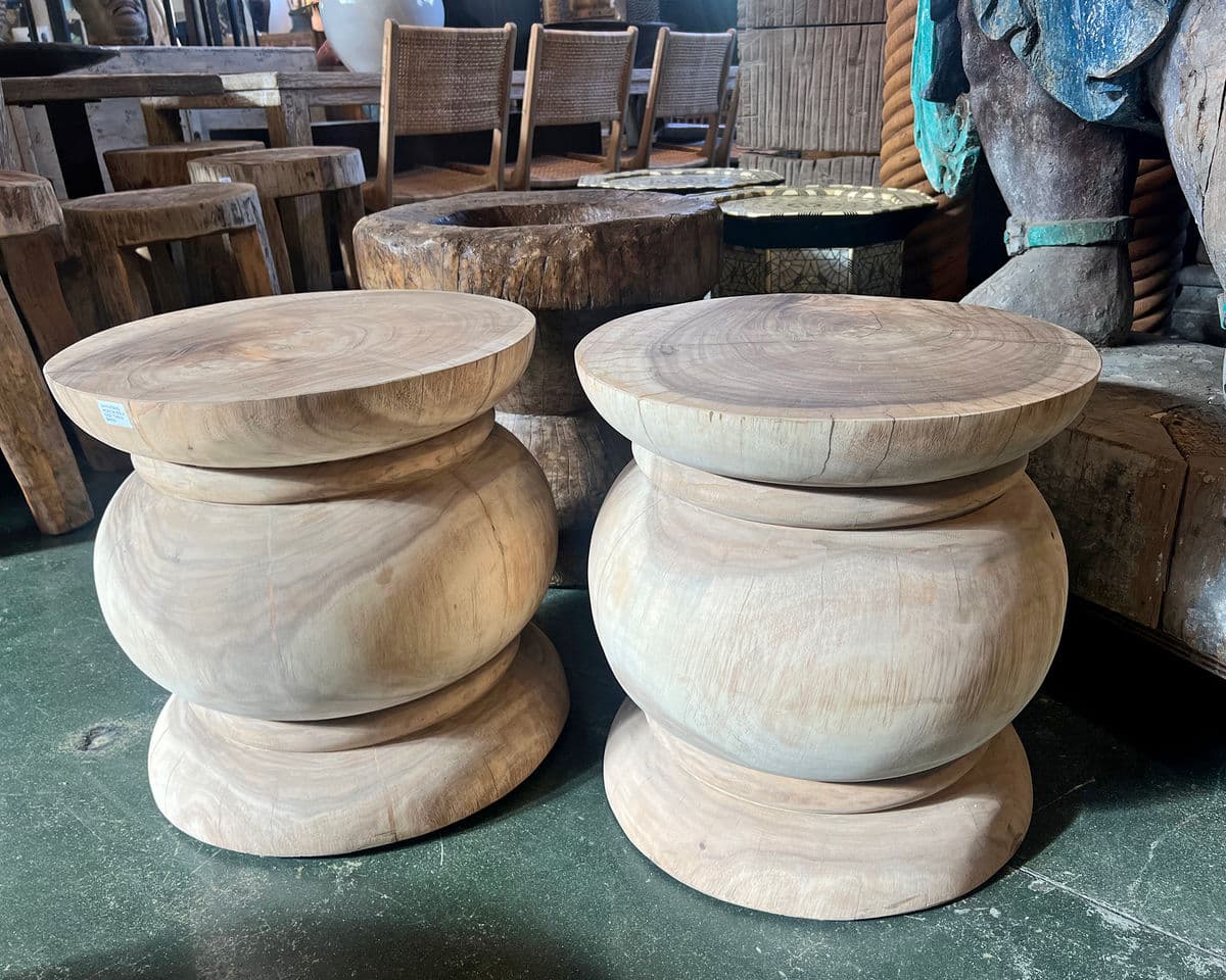 Acacia Sola Side Table - Thumbnail 8