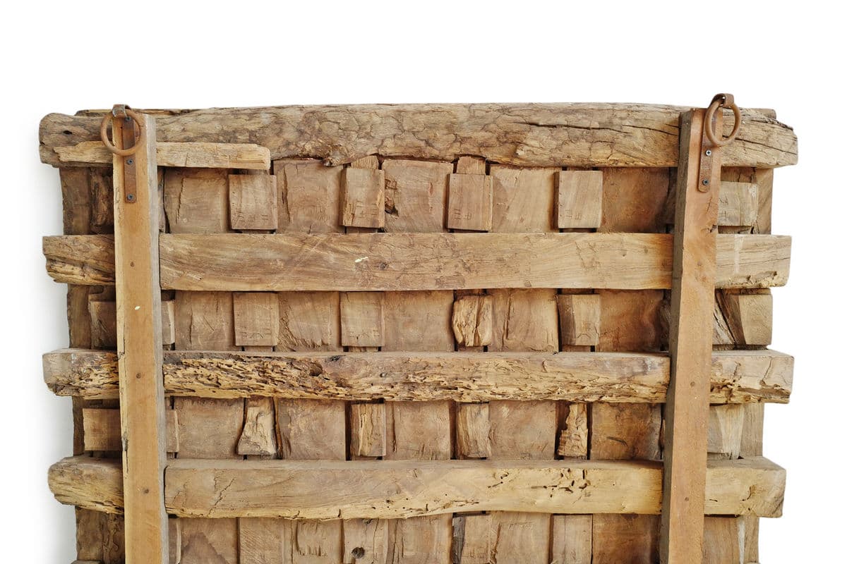 Old Carved Flower Ceiling Panel / Headboard - Thumbnail 8