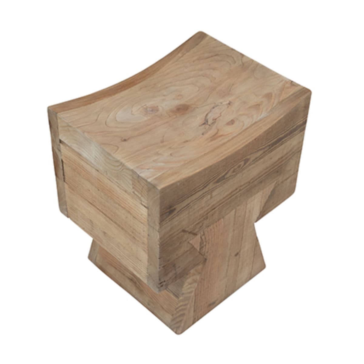 Modern T Pine Stool - Thumbnail 8