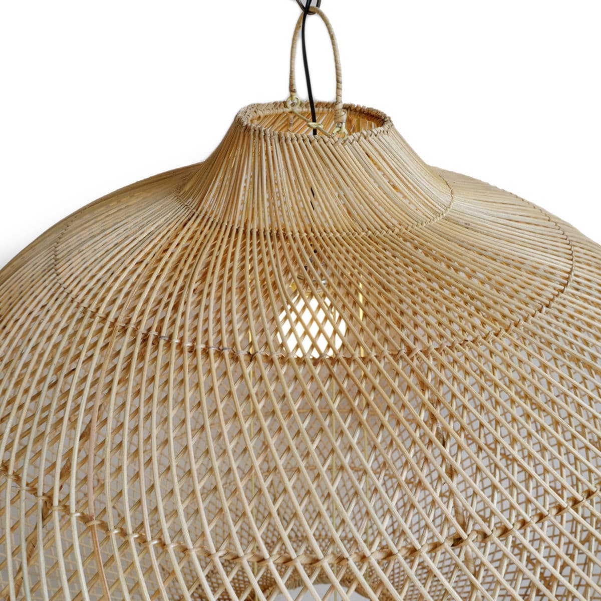 Rattan Donut Globe Lantern Large - Thumbnail 8