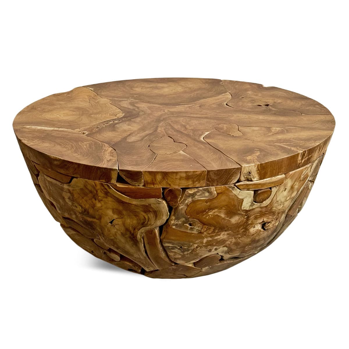 Round Teak Root Coffee Table - Thumbnail 8