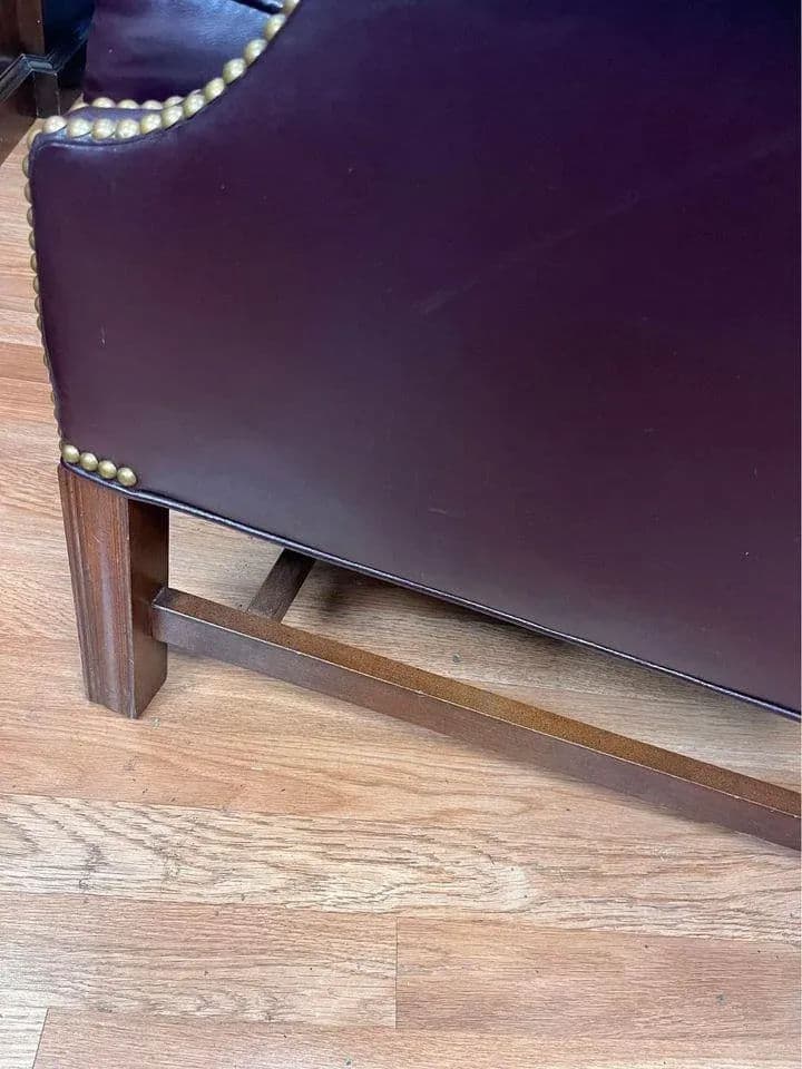 Sam Moore Vintage Deep Grape Color Chair With Nailhead Trim - Thumbnail 8