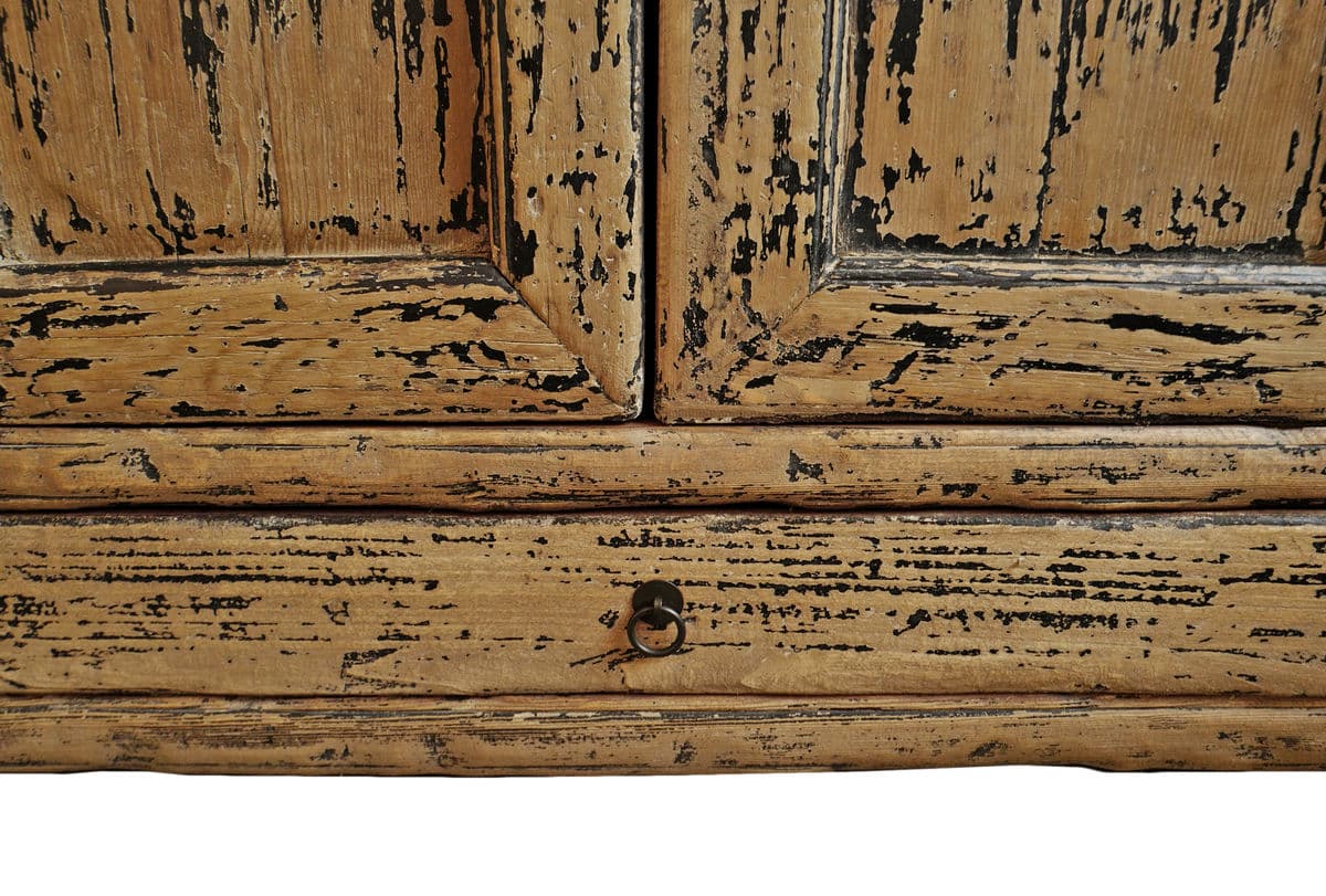 Black Distressed Julan Storage Cabinet - Thumbnail 8