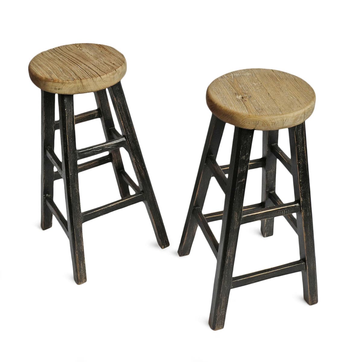 Black & Elm Vintage Bar Stool - Thumbnail 8