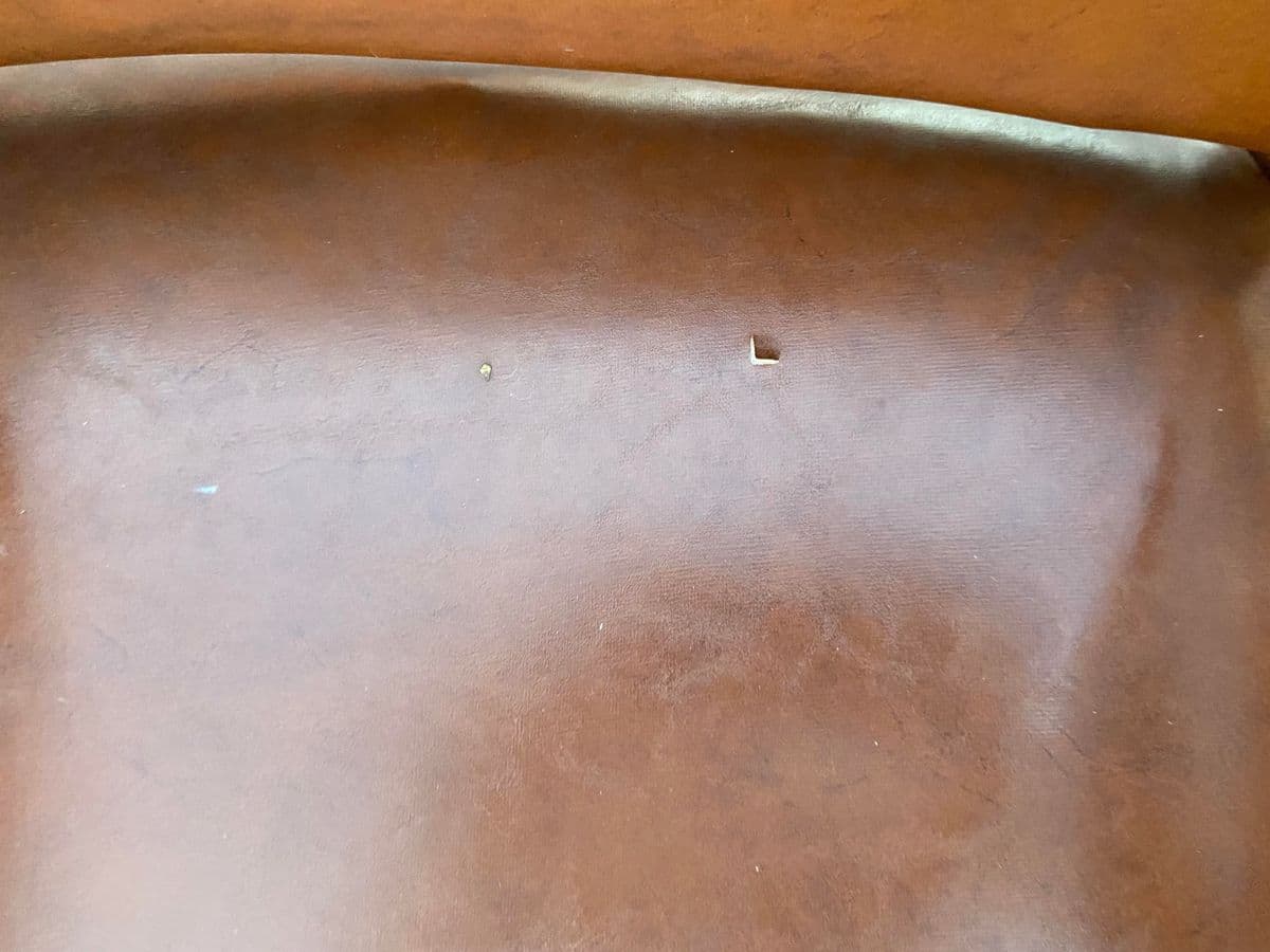 1980s Vintage Leather Armchairs - Set of 4 - Thumbnail 7