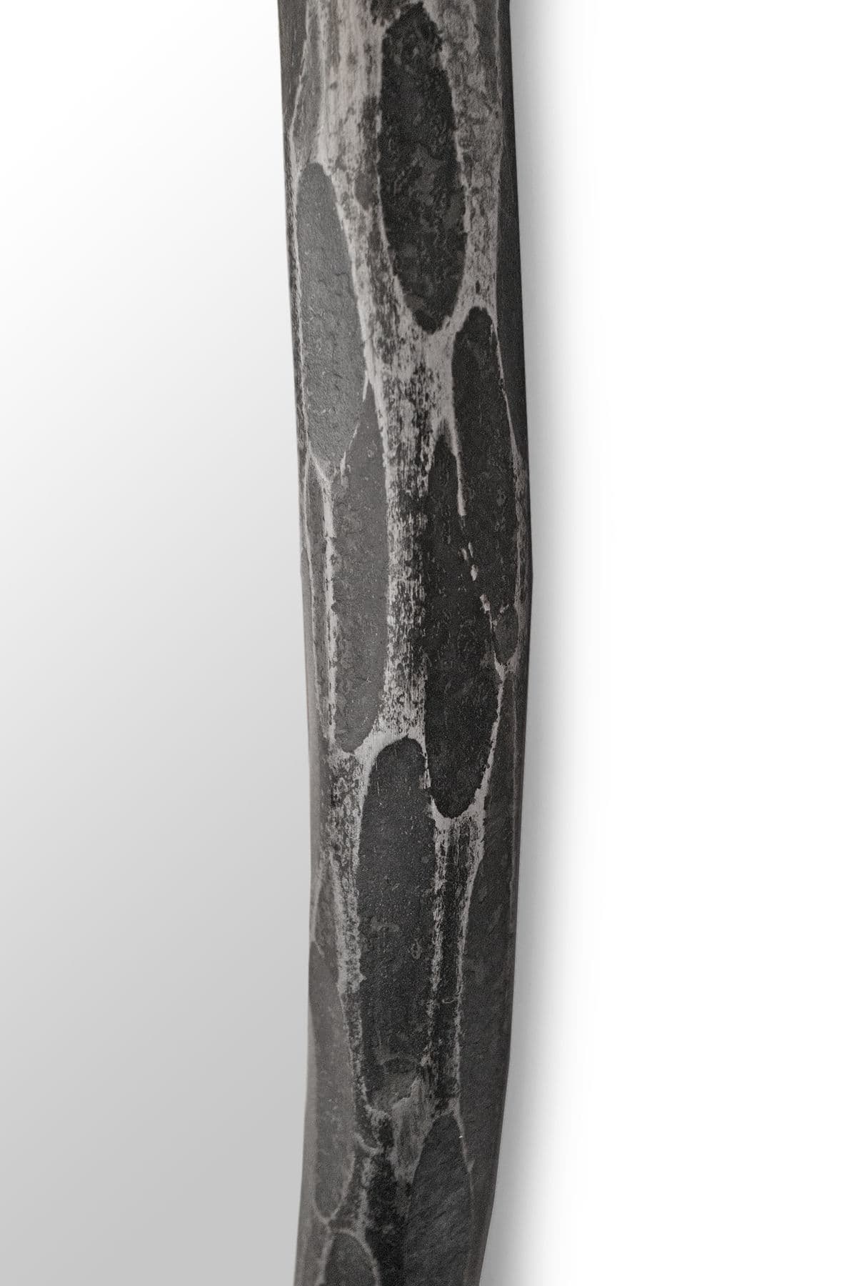 Large Round Hammered Iron Ring Mirror - Thumbnail 8